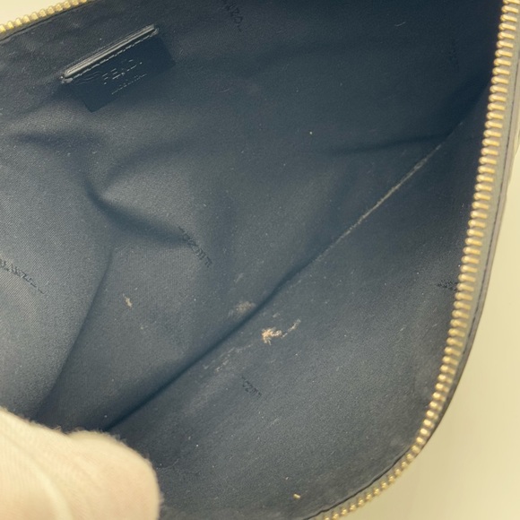 Fendi Embossed Zucca Pouch Grey - Picture 9 of 13